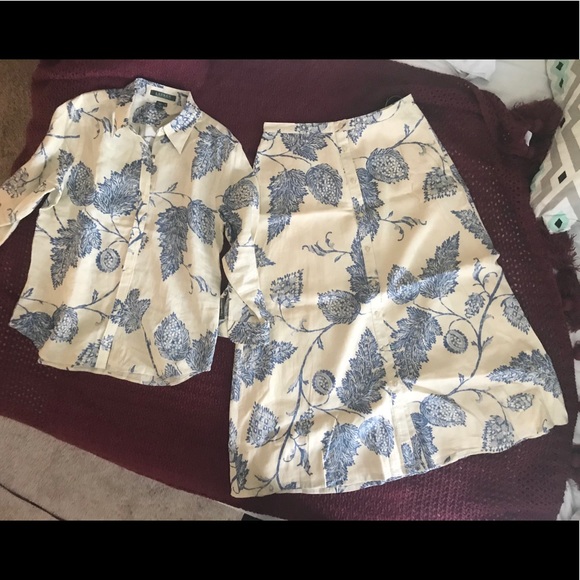 Lauren Ralph Lauren Dresses & Skirts - Lauren Ralph Lauren 100% linen skirt set